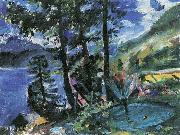 Lovis Corinth Walchensee mit Springbrunnen Germany oil painting artist